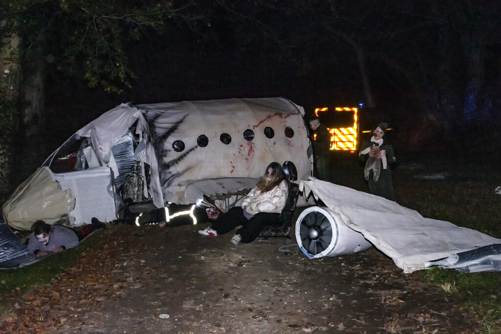 Crash avion zombies